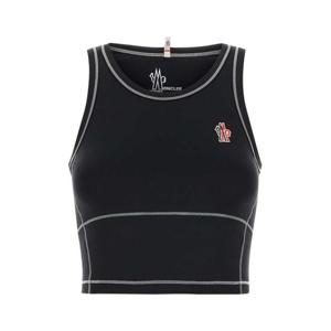 몽클레어 그레노블 여성 블랙 Stretch 나일론 트레이닝 상의 8P00001899YG 999