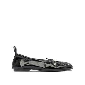 알로하스 여성 블랙 가죽 메리제인 플랫 S10077604