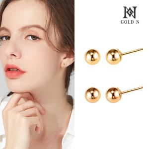 골드앤 14K 심플 골드볼 3mm 귀걸이  YG