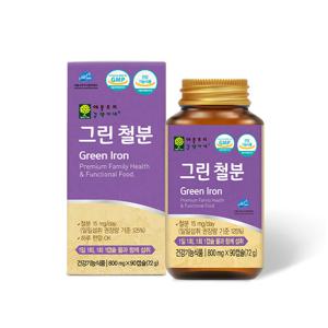 [애플트리김약사네] 그린철분 임산부 산모 비헴철 1박스(3개월분)