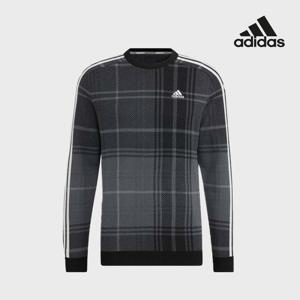 아디다스골프 남성 그래픽 풀오버 긴팔 스웨터 블랙 HG8221