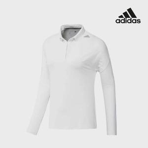 아디다스골프 여성 스트레치 긴팔 폴로 셔츠 화이트 HG1692
