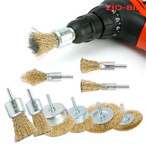 전동드릴 철사 브러쉬 9종세트/녹제거 그라인딩 철솔 청소솔