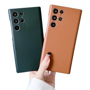 데켄스 갤럭시S23울트라 심플 캠커버 슬림 가죽 케이스 M952