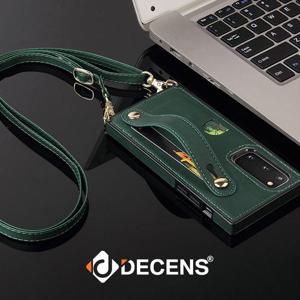 데켄스 갤럭시S23플러스 카드 포켓 목걸이 가죽 케이스 M766
