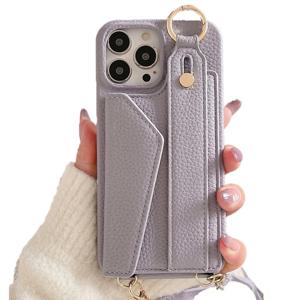 데켄스 아이폰14케이스 카드 포켓 목걸이 가죽 케이스 M968