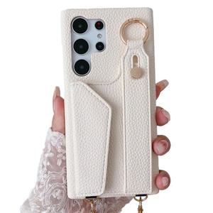 데켄스 갤럭시S22케이스 카드 포켓 목걸이 가죽 케이스 M968