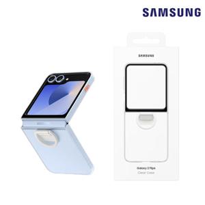 삼성전자 정품 갤럭시Z플립7FE 클리어 with 링 그립 커버 투명 케이스 Z플립6 호환 EF-QF741 N