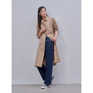 [빈폴레이디스] 솔리드 셔츠형 변형 원피스  베이지 (BF4871C02A