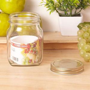 사각 쨈병 1000ml 유리용기 주방용품 유리병