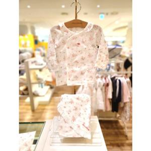 [타티네쇼콜라]2종구성세트 G안나배냇저고리+안나속싸개 (2025년 SS신상)봄 여름 출산 신생아 TNOMAG02UW