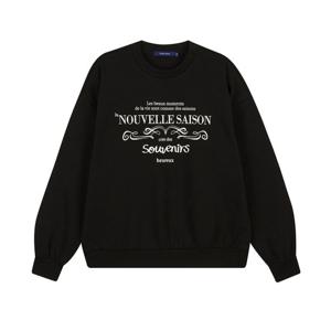 [클라이드]여성 레터링 양면 맨투맨 FODTS901F