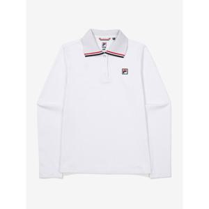 [휠라(프리미엄)](SM) 피케 스판 긴팔 카라티(FS2TLF3351F_OWH)