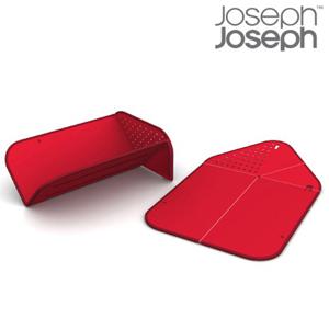 [조셉조셉]린스앤찹 도마 Plus 레드(여과기 겸용)