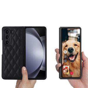 갤럭시Z 폴드7 케이스/F966 스티치 패팅 가죽 범퍼 케이스