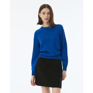 질스튜어트 뉴욕 여성 24FW 스테디셀러 블루 짜임 캐시미어 니트 WJSW4D773B2