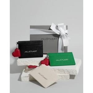 [질스튜어트] 블랙 로고 포인트 소가죽 카드지갑 JAWA5F470