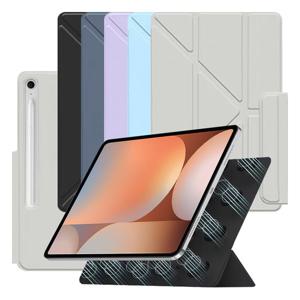 갤럭시탭S10+ S9+ FE+ S8+ S7+ FE 12.4 호환 Y형 세로거치 마그네틱 북커버 케이스 CY-24