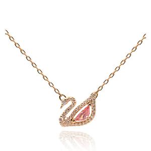 스와로브스키 목걸이 5469989 Dazzling Swan 핑크스완 목걸이