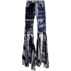 25 FW 로베르토 카발리 디스트레스드 플레어 팬츠 RWJ206VL041 TP432270867