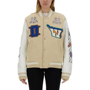 오프화이트 봄버 자켓 OWEK006 BEIGE
