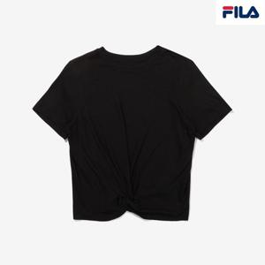 [휠라(프리미엄)](SM)휠라 꼬임 반팔티셔츠 FS2RSE2253F_BLK