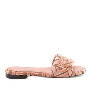 펜디 로고 모티프 벨벳 샌들 8R8092AY9Z F1TP2 F1TP2