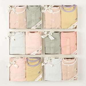 [에뜨와](6종1택)봄신상내의두벌set/출산,신생아 백일선물,쌍둥이,모달