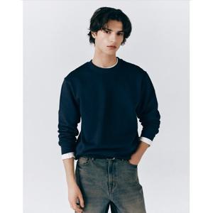 [지오다노]남여공용 봄 기본 무지 라운드 맨투맨 티셔츠 025510