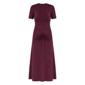 25 FW 빅토리아베컴 반소매 개더 미디 드레스 1325JDR006476A TP442132323