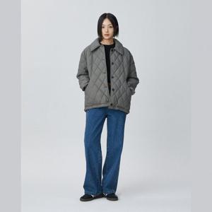 플라스틱아일랜드  (PR4PZ062) 옆 절개라인 패딩 점퍼