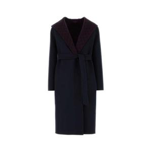 구찌 리버서블 GG 실크 울 블렌드 코트 793634ZAQW0 4692 BLUE