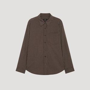 [시스티나]루즈핏 코튼 체크 셔츠 AWWSTP31070