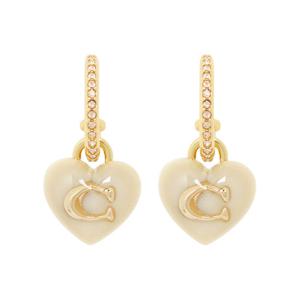 [특가/30개한정] 코치 하트 페이브 여성 귀걸이 415420 GLD 655