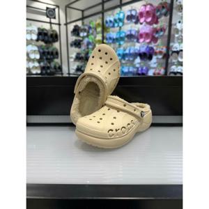 [크록스]MARIO크록스 바야 플랫폼 라인드 클로그 208708-001 블랙