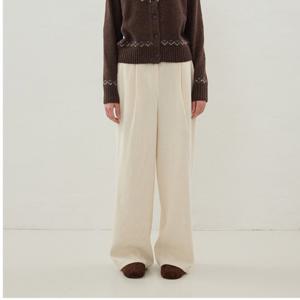 [올리브데올리브]핀턱 코듀로이 세미와이드 밴딩팬츠 OE5WLB16