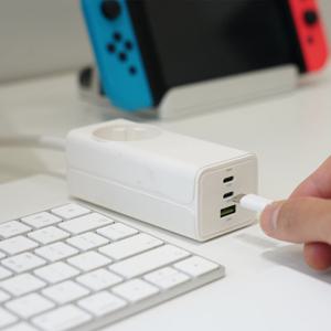 [캠핑덕]휴대용 여행용 고속충전 65W 고성능 디자인 캠핑 멀티탭 1구 PLUG1