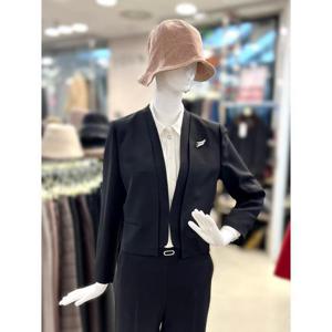 조이너스 세이브존01 노 카라 원 버튼 셋업재킷 JADS3WJK300_BK