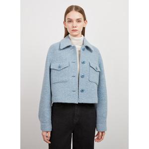 [시스티나]부클 울 혼방 크롭 카라 자켓 AWWJKO41050