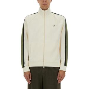 프레드페리 남성 아이보리 짚업 스웨트셔츠 FPJ904554_760