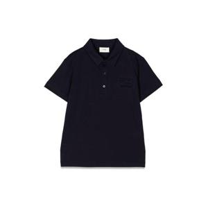 펜디 남아 네이비 로고 반팔 폴로 JMI418K_7AJF0QB0