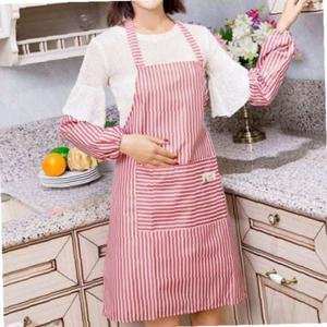스트라이프 주방 앞치마 팔토시 세트