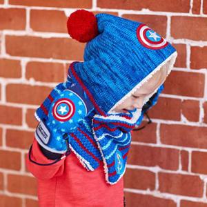 캡틴 아동 겨울 후드워머 후드넥워머 방한세트 MV0215