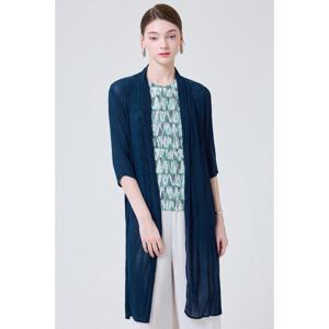 [요이츠] 쉬폰 플리츠 로브 롱 7부 가디건_YI03WNPCT20