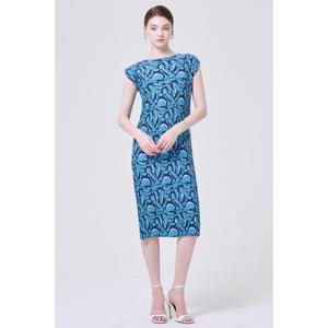 [요이츠](택가 178000원)[요이츠] 플리츠 페이즐리 프렌치 롱 원피스_YI06WQPOP02