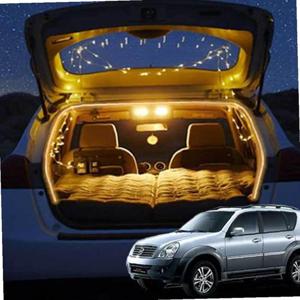 차박캠핑 식빵등 슈퍼렉스턴 트렁크 감성무드등 캠핑