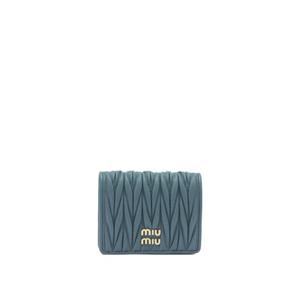 미우미우 여성 블루 카드 지갑 5MV204AFPPF0F16