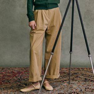 [후아유]여성 핀턱 데일리 팬츠 (WHTCC4925F-T)