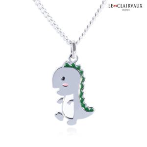 르클레보 아기공룡 미아방지 실버목걸이
