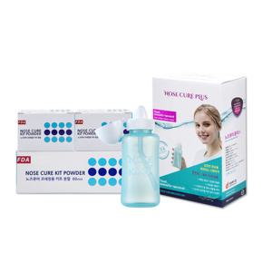 노즈큐어플러스 코세척기 세트(분말10포 포함) + 분말 100포